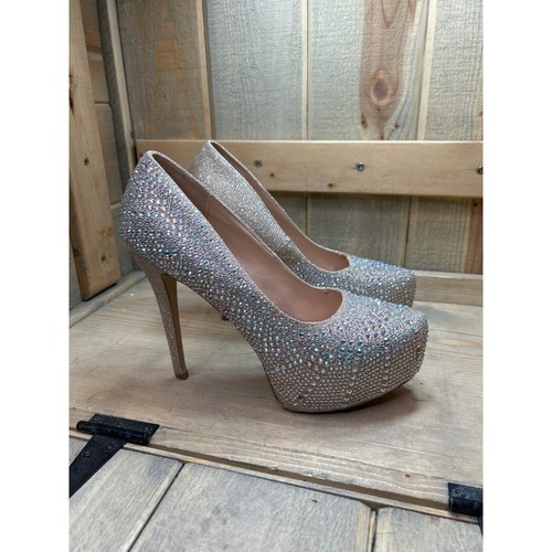 Sparkly rhinestone platform - sparkly, ab