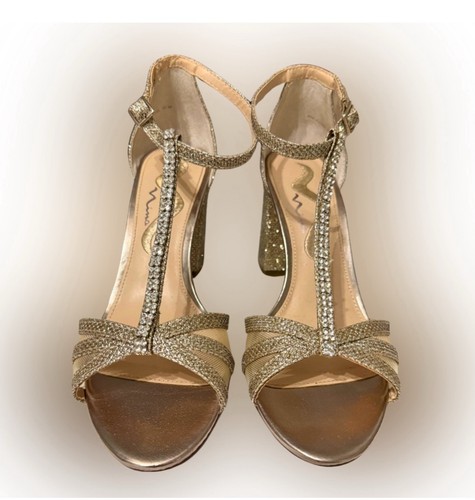 Nina gold and rhinestone - gold,