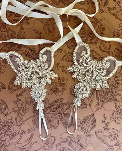 Hand beaded lace barefoot - lace,