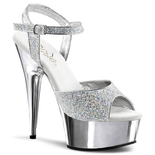 Pleaser chrome platform high - chrome,